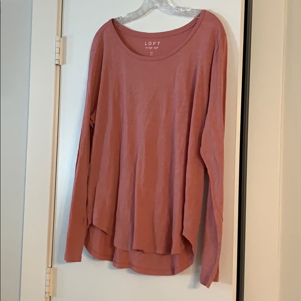 Loft Vintage Soft Pink Shirt - Size XL
